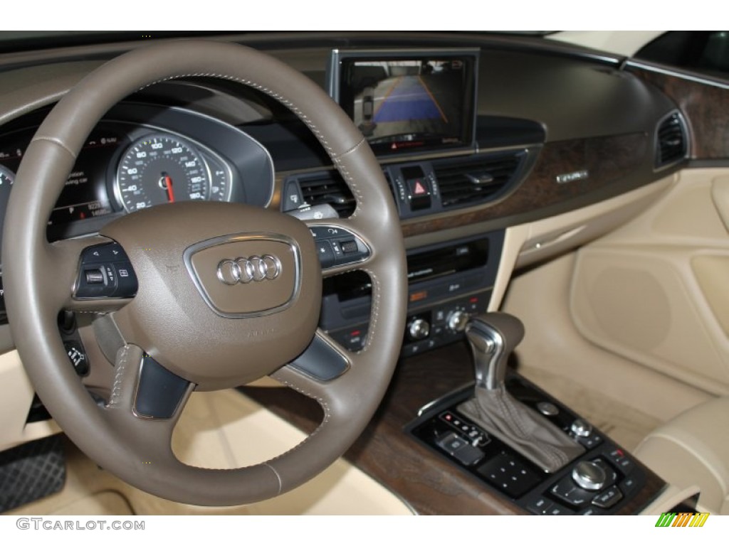 2013 A6 2.0T quattro Sedan - Oolong Gray Metallic / Velvet Beige photo #12