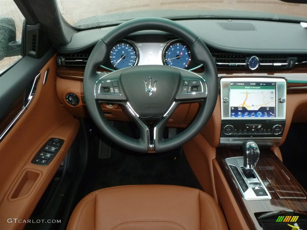 2014 Maserati Quattroporte S Q4 AWD Cuoio Dashboard Photo #87604777