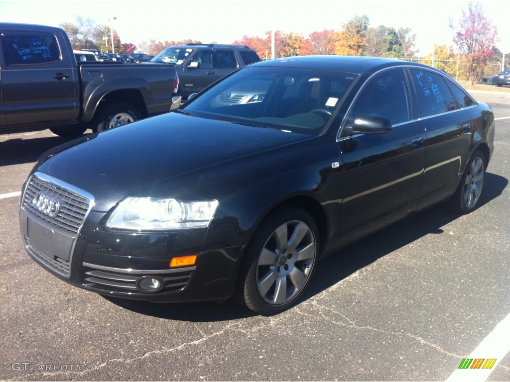 2007 A6 4.2 quattro Sedan - Brilliant Black / Cardamom Beige photo #3