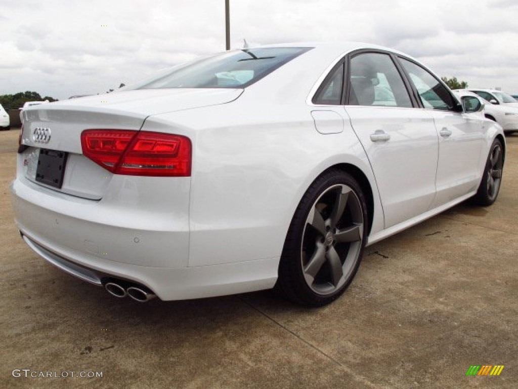 Glacier White Metallic 2014 Audi S8 quattro S Exterior Photo #87606937