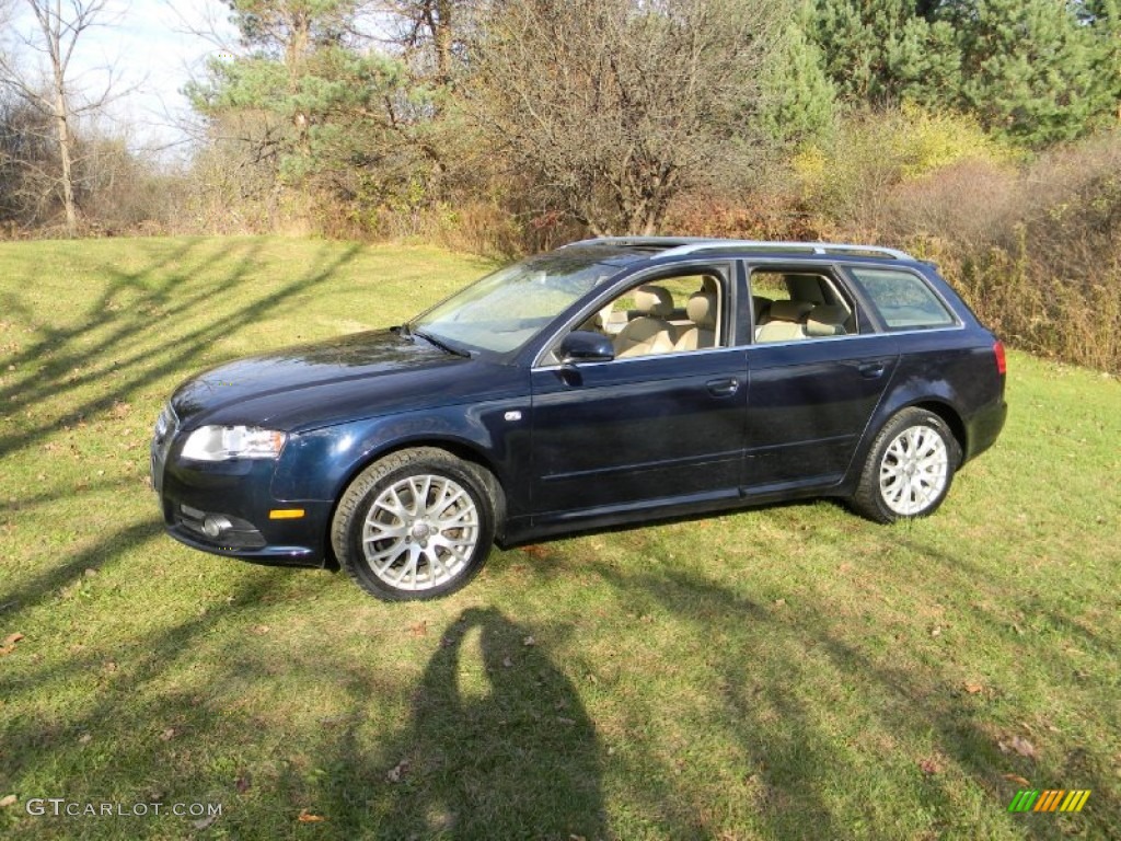 Deep Sea Blue Pearl Effect 2008 Audi A4 2.0T quattro Avant Exterior Photo #87607207