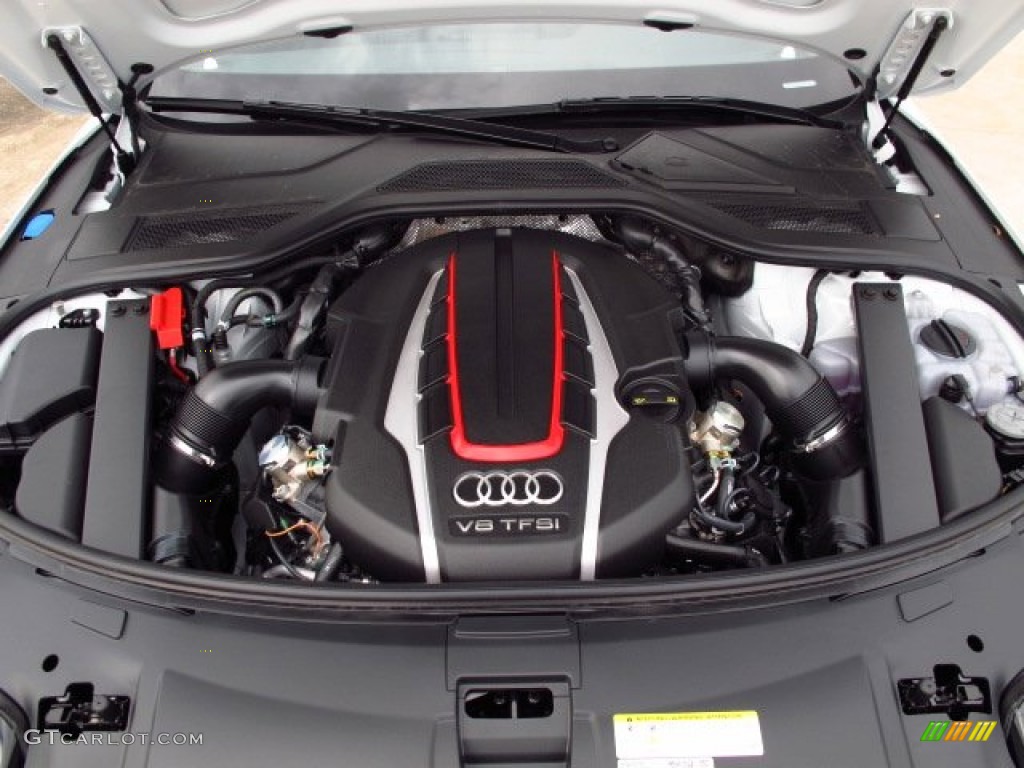 2014 Audi S8 quattro S 4.0 Liter FSI Turbocharged DOHC 32-Valve VVT V8 Engine Photo #87607525