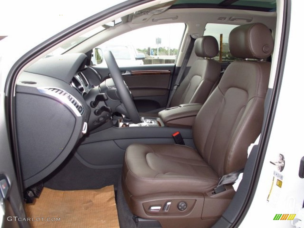 Espresso Interior 2014 Audi Q7 3.0 TFSI quattro S Line Package Photo #87607786