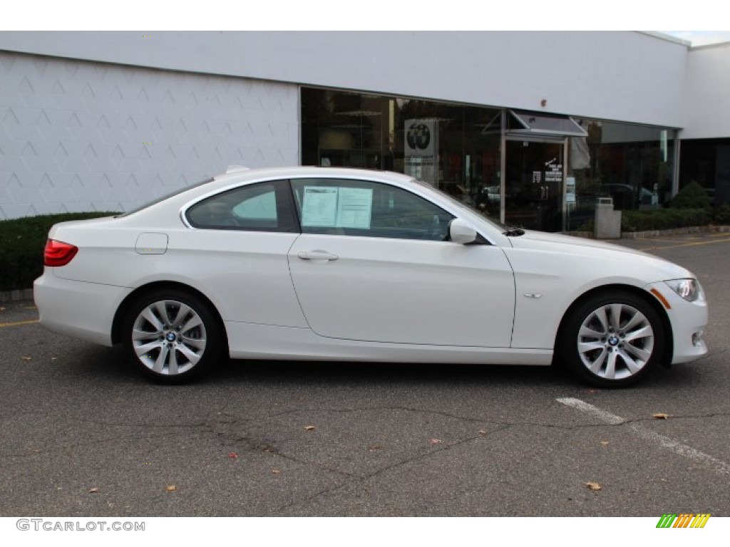 2011 3 Series 328i xDrive Coupe - Alpine White / Saddle Brown Dakota Leather photo #2