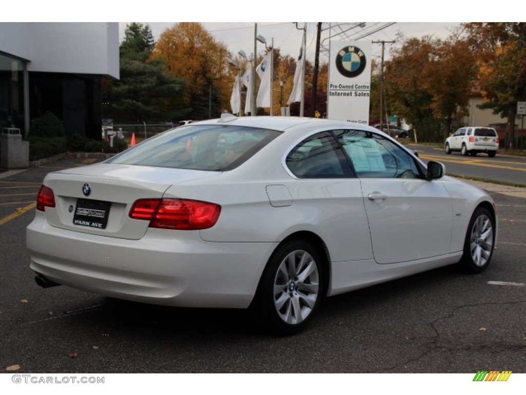 2011 3 Series 328i xDrive Coupe - Alpine White / Saddle Brown Dakota Leather photo #3