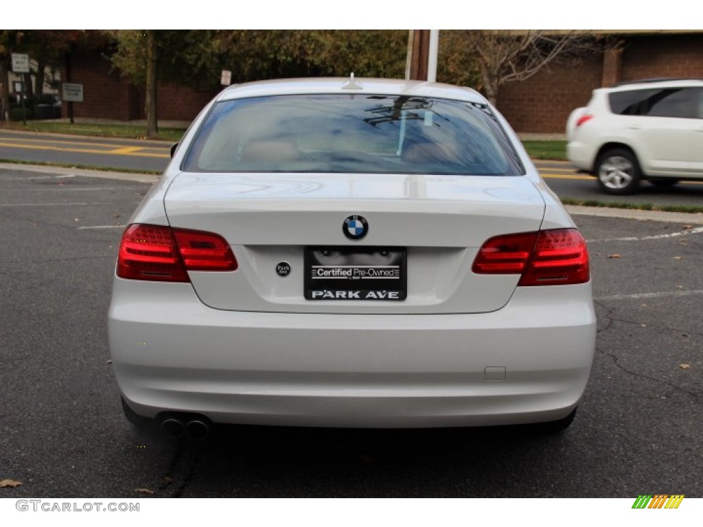 2011 3 Series 328i xDrive Coupe - Alpine White / Saddle Brown Dakota Leather photo #4