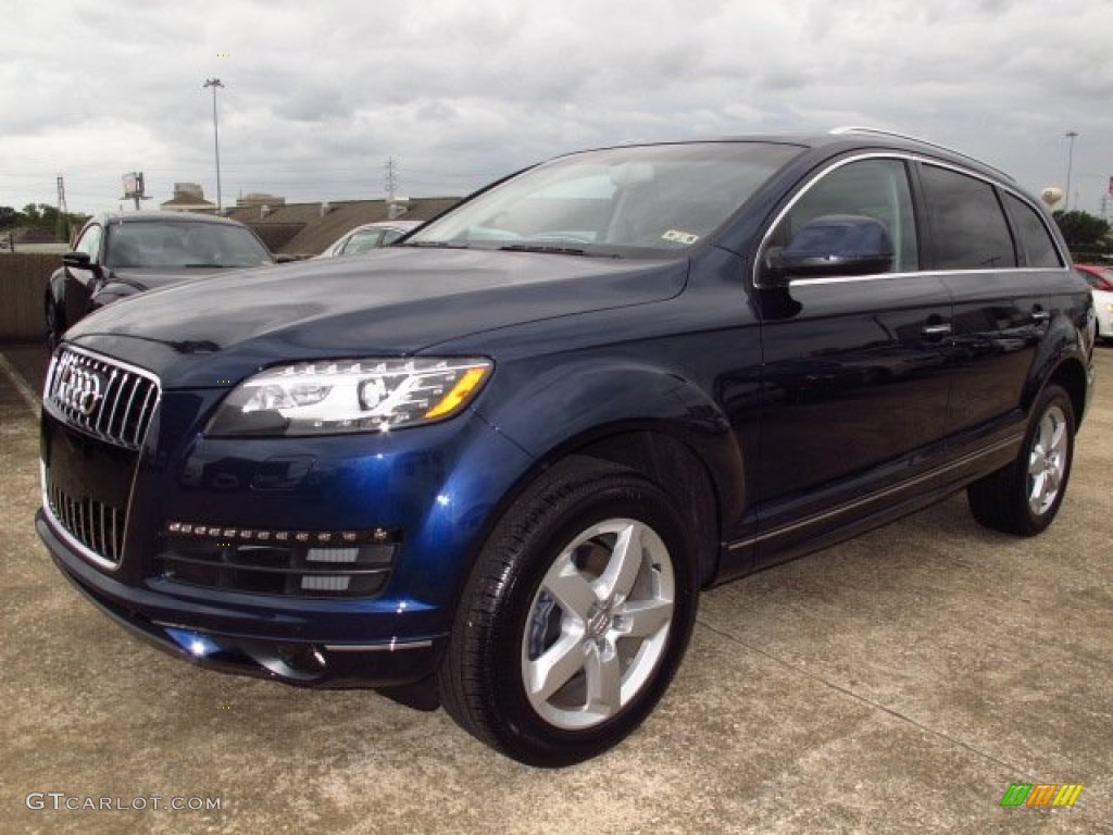 Atlantis Blue Metallic 2014 Audi Q7 3.0 TFSI quattro Exterior Photo #87608233