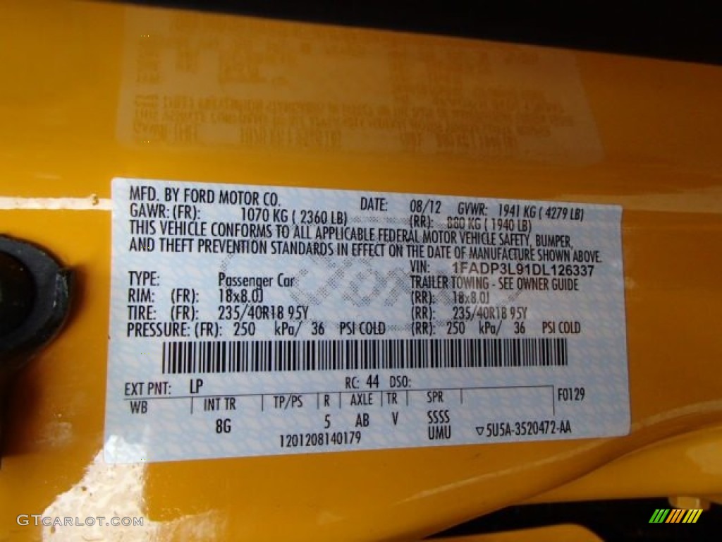 2013 Focus ST Hatchback - Tangerine Scream Tri-Coat / ST Tangerine Scream Recaro Seats photo #20