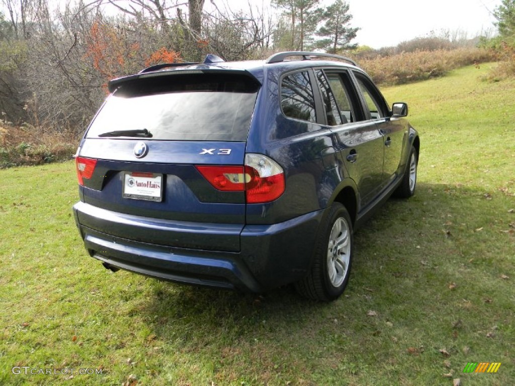 2006 X3 3.0i - Mystic Blue Metallic / Grey photo #6