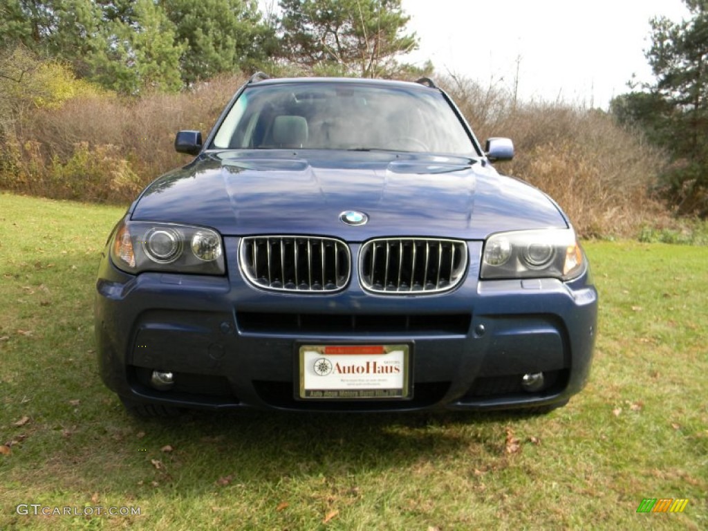 2006 X3 3.0i - Mystic Blue Metallic / Grey photo #9