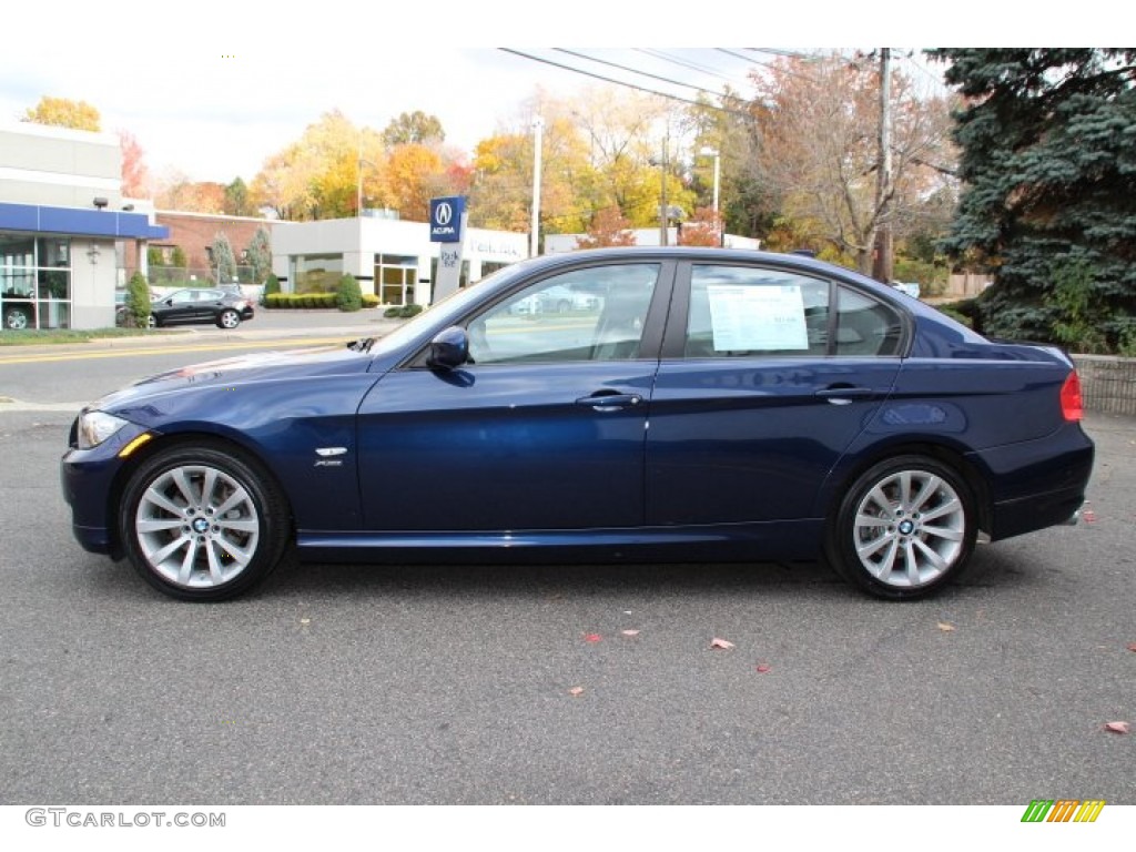 2011 3 Series 328i xDrive Sedan - Deep Sea Blue Metallic / Gray Dakota Leather photo #6