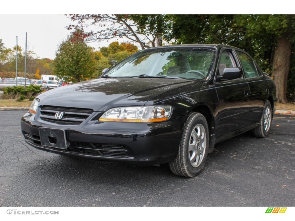 2002 Accord EX Sedan - Nighthawk Black Pearl / Quartz Gray photo #1