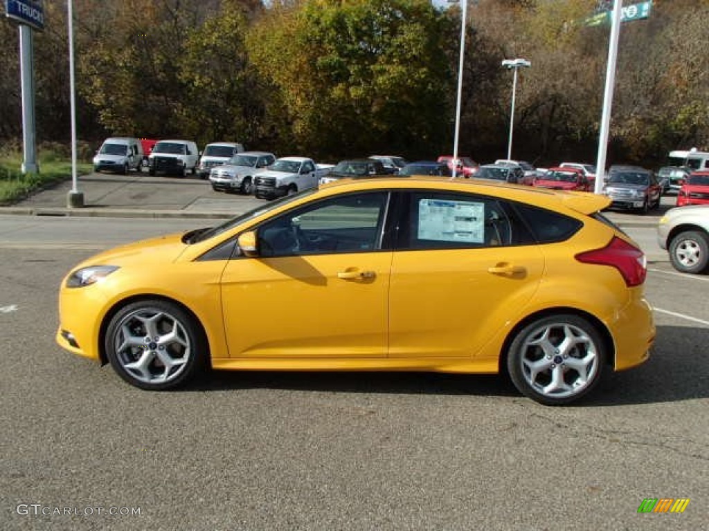 Tangerine Scream 2014 Ford Focus ST Hatchback Exterior Photo #87609355