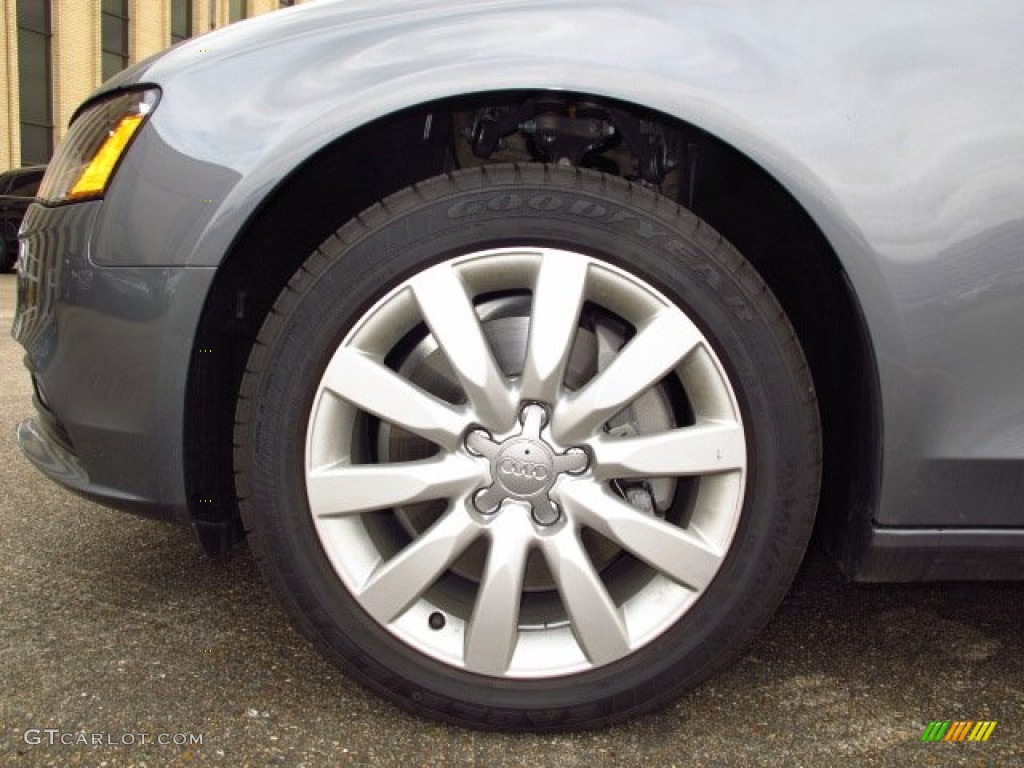 2014 A4 2.0T Sedan - Monsoon Grey Metallic / Black photo #7