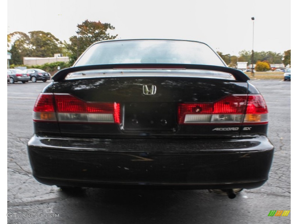 2002 Accord EX Sedan - Nighthawk Black Pearl / Quartz Gray photo #5