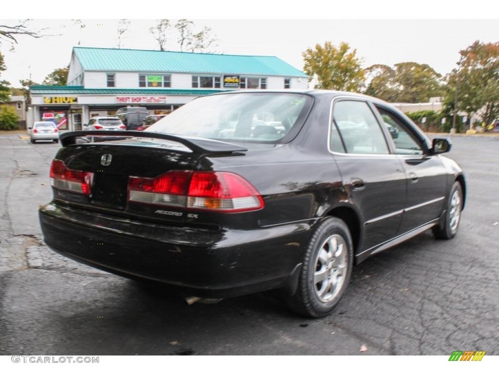 2002 Accord EX Sedan - Nighthawk Black Pearl / Quartz Gray photo #6