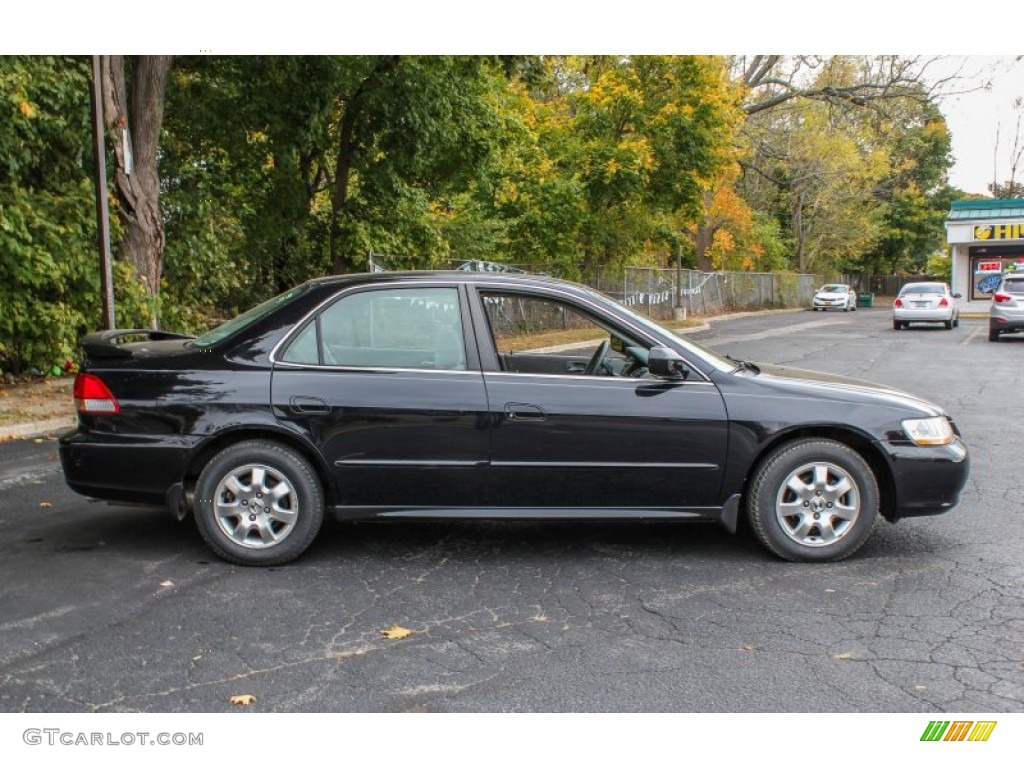 2002 Accord EX Sedan - Nighthawk Black Pearl / Quartz Gray photo #7