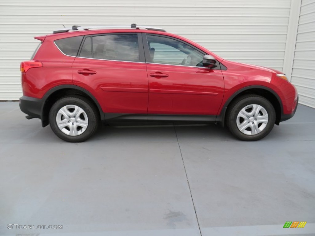 2013 RAV4 LE - Barcelona Red Metallic / Beige photo #3