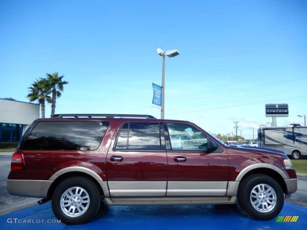 2013 Expedition EL XLT - Autumn Red / Camel photo #7