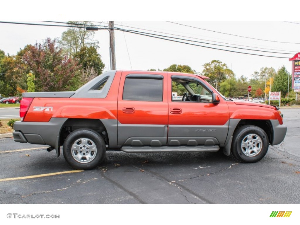 2002 Avalanche Z71 4x4 - Sunset Orange Metallic / Medium Neutral photo #7