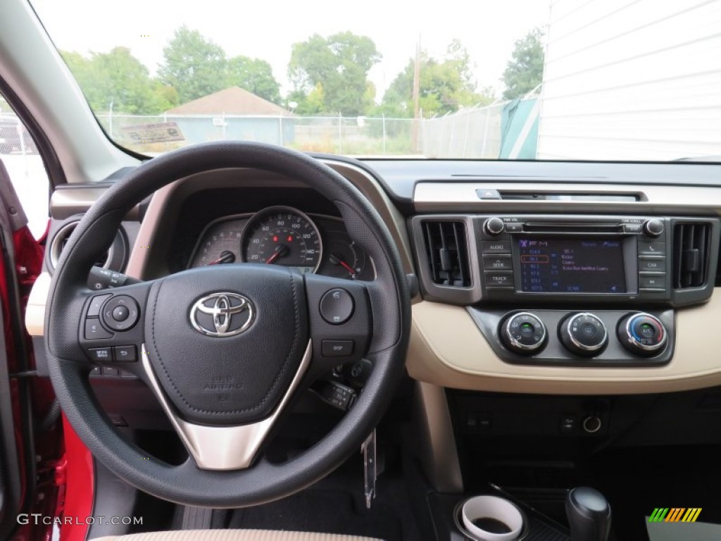 2013 Toyota RAV4 LE Beige Dashboard Photo #87610210