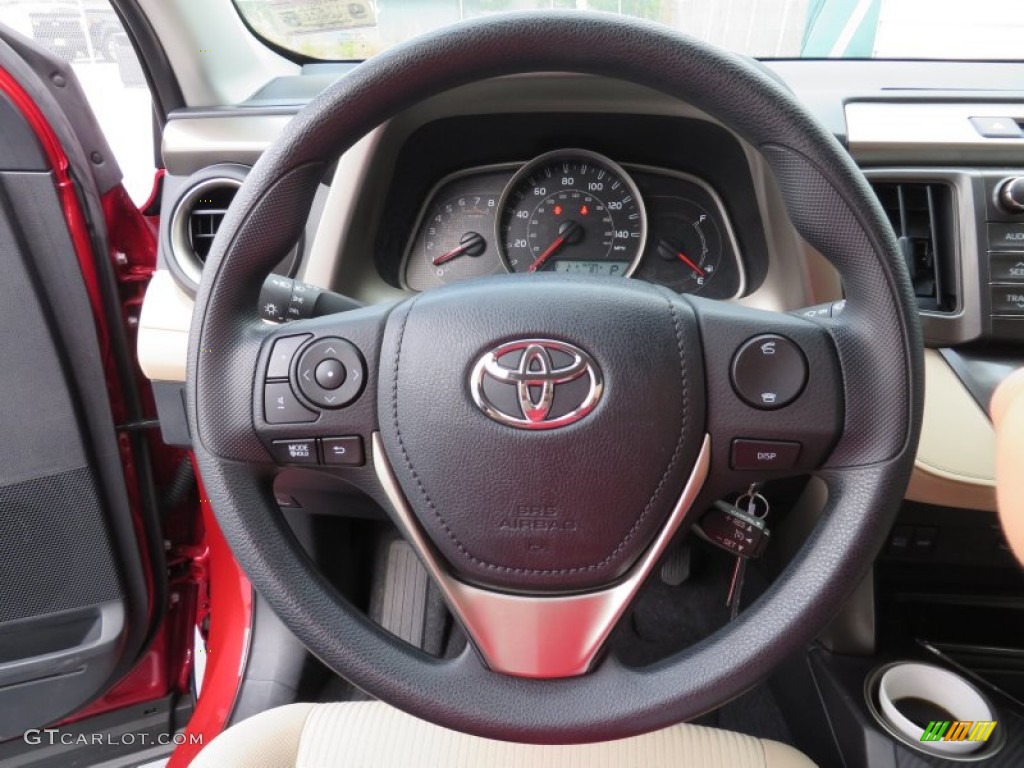 2013 Toyota RAV4 LE Beige Steering Wheel Photo #87610252