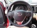 2013 Toyota RAV4 Beige Interior Steering Wheel Photo