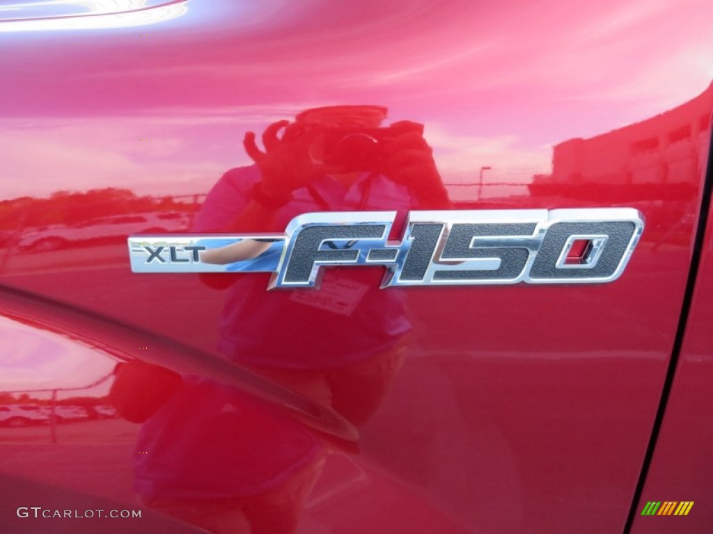 2013 F150 XLT SuperCab - Ruby Red Metallic / Steel Gray photo #15