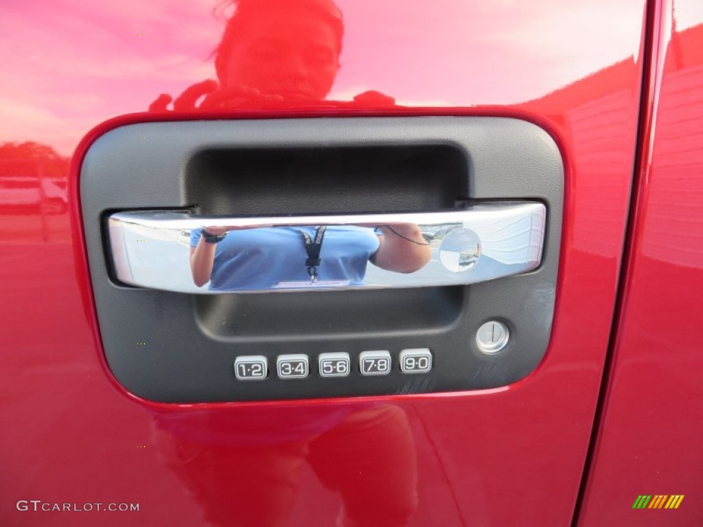 2013 F150 XLT SuperCab - Ruby Red Metallic / Steel Gray photo #16