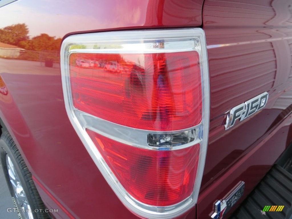 2013 F150 XLT SuperCab - Ruby Red Metallic / Steel Gray photo #18