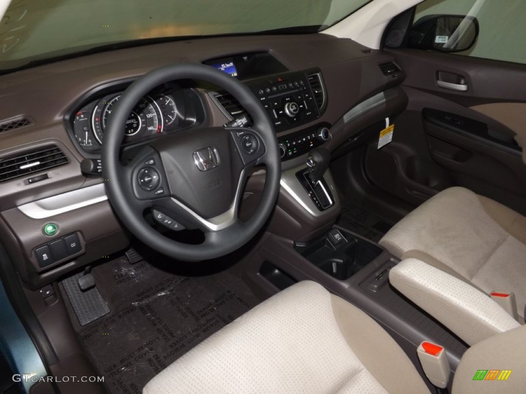 2014 CR-V EX - Mountain Air Metallic / Beige photo #10