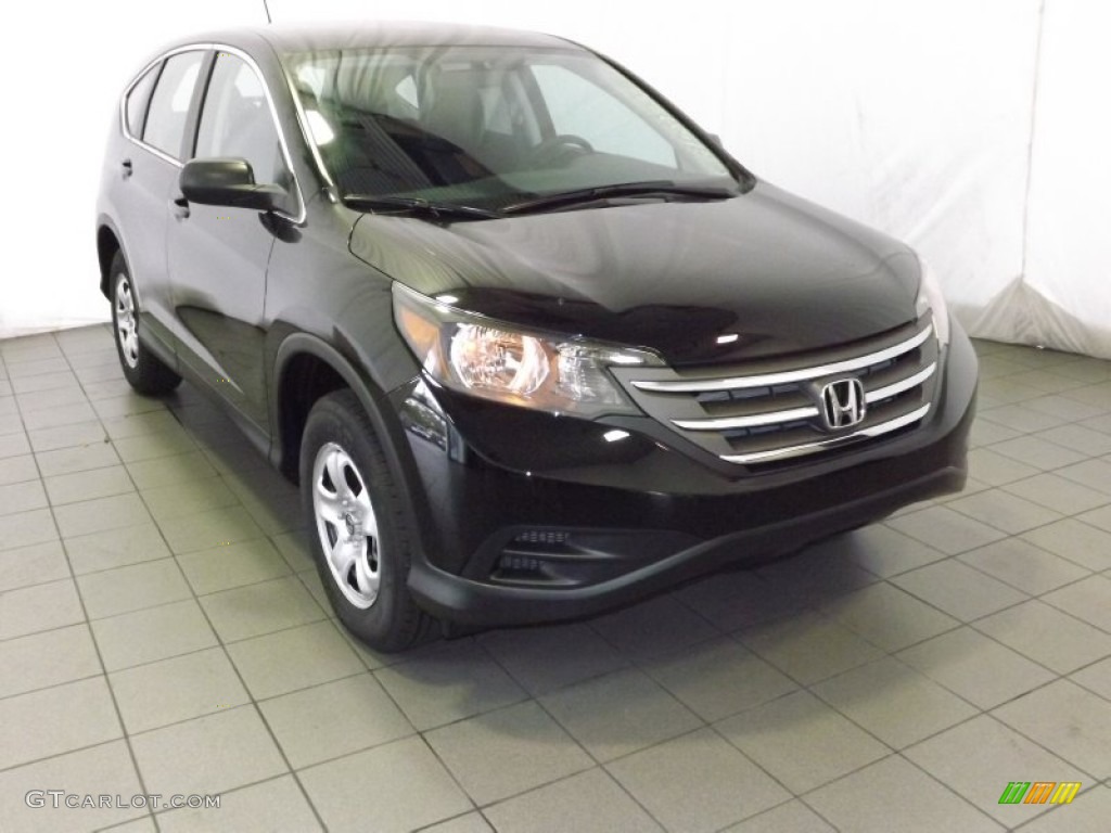 2014 CR-V LX - Crystal Black Pearl / Black photo #1