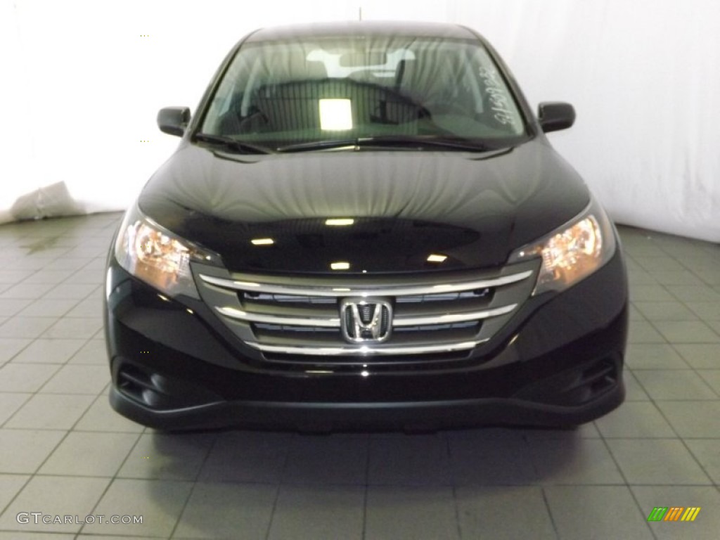 2014 CR-V LX - Crystal Black Pearl / Black photo #2