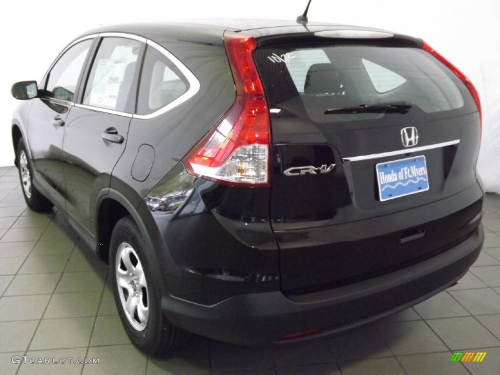 2014 CR-V LX - Crystal Black Pearl / Black photo #6