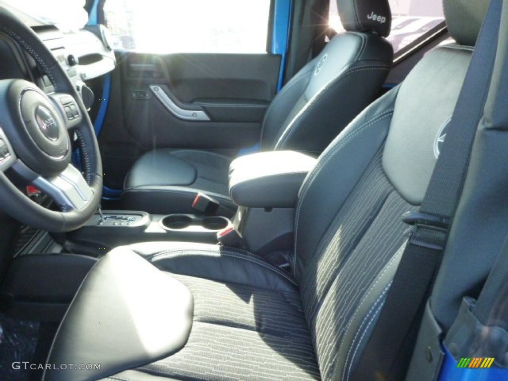 Black Interior 2014 Jeep Wrangler Freedom Edition 4x4 Photo #87613888