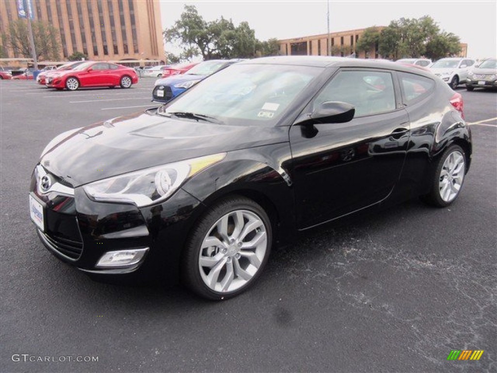 2013 Veloster  - Ultra Black / Gray photo #1