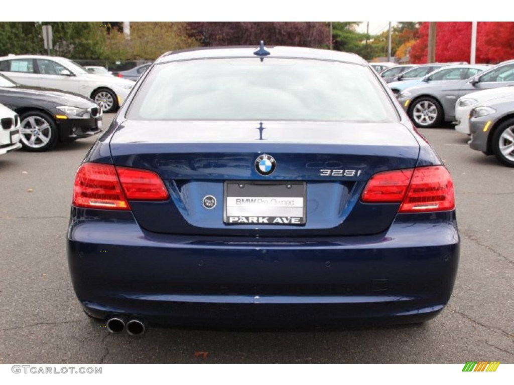 2013 3 Series 328i xDrive Coupe - Deep Sea Blue Metallic / Everest Grey/Black photo #4