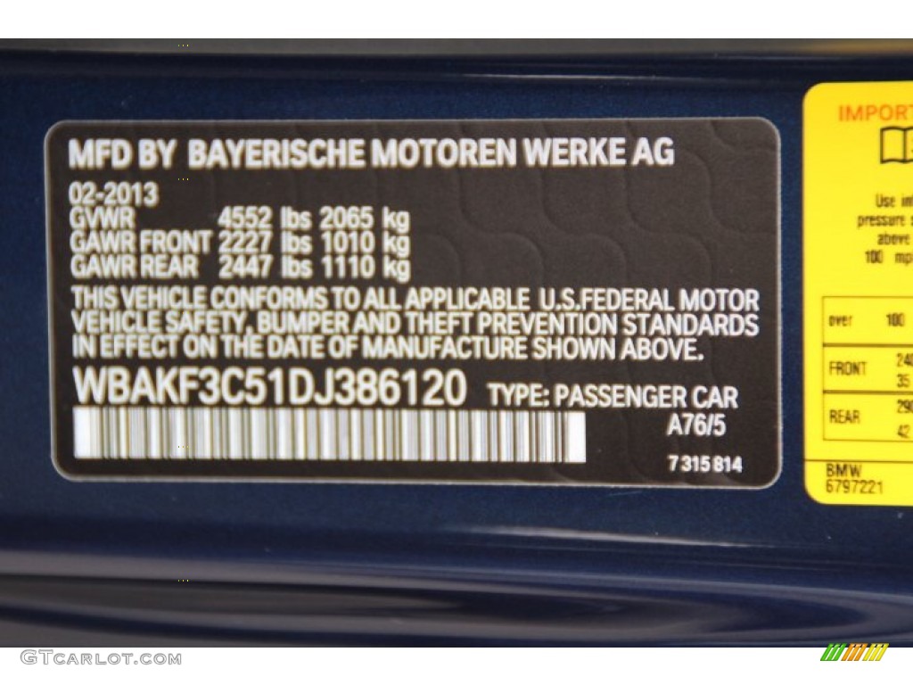 2013 3 Series 328i xDrive Coupe - Deep Sea Blue Metallic / Everest Grey/Black photo #32