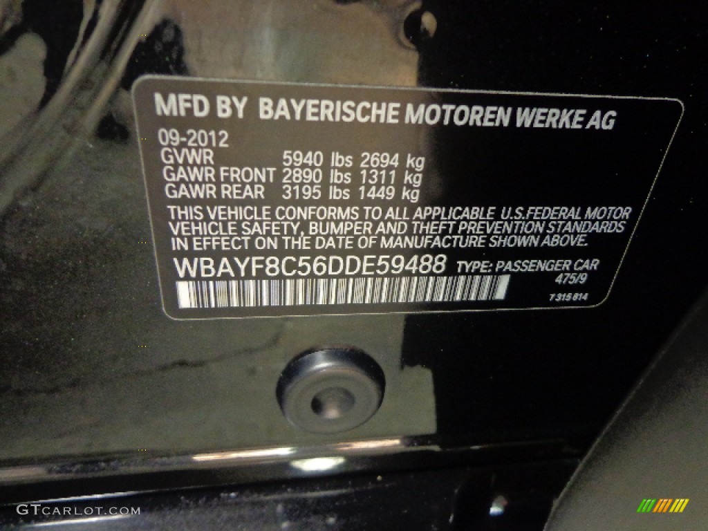 2013 7 Series 750Li Sedan - Black Sapphire Metallic / Black photo #37