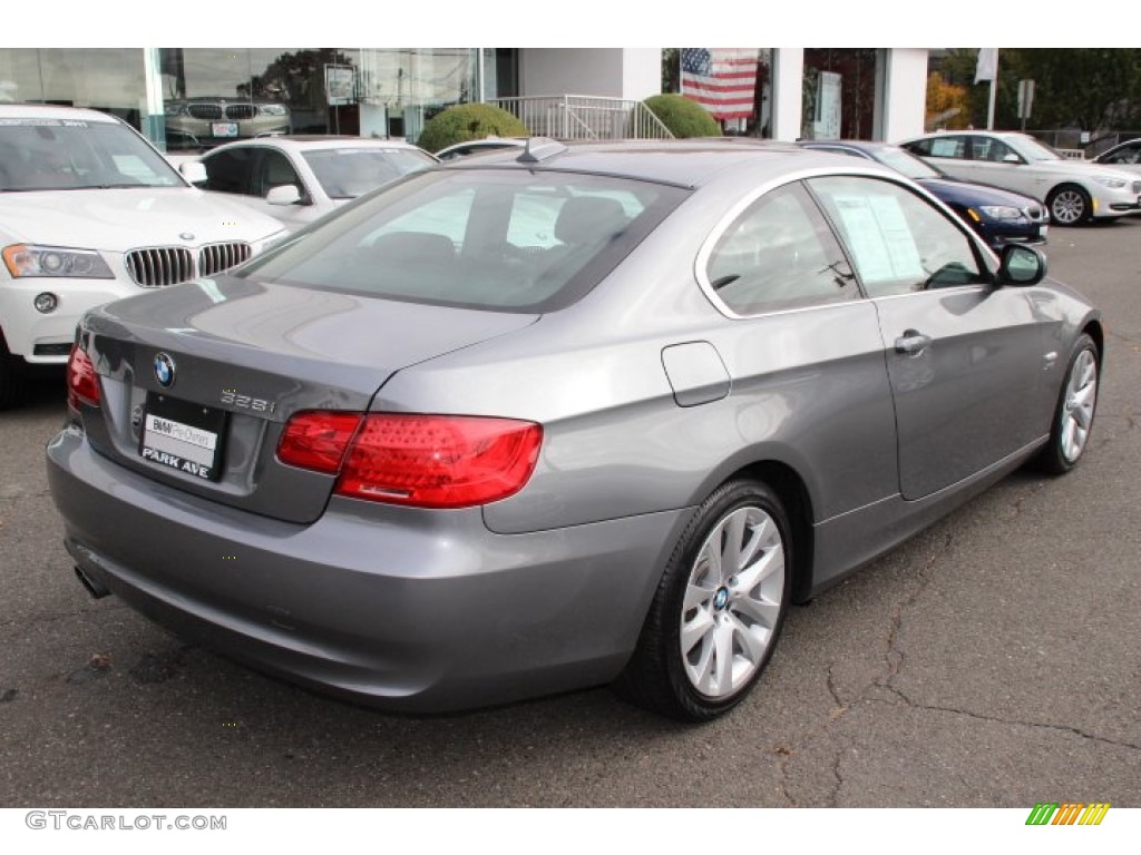 2013 3 Series 328i xDrive Coupe - Space Gray Metallic / Black photo #3