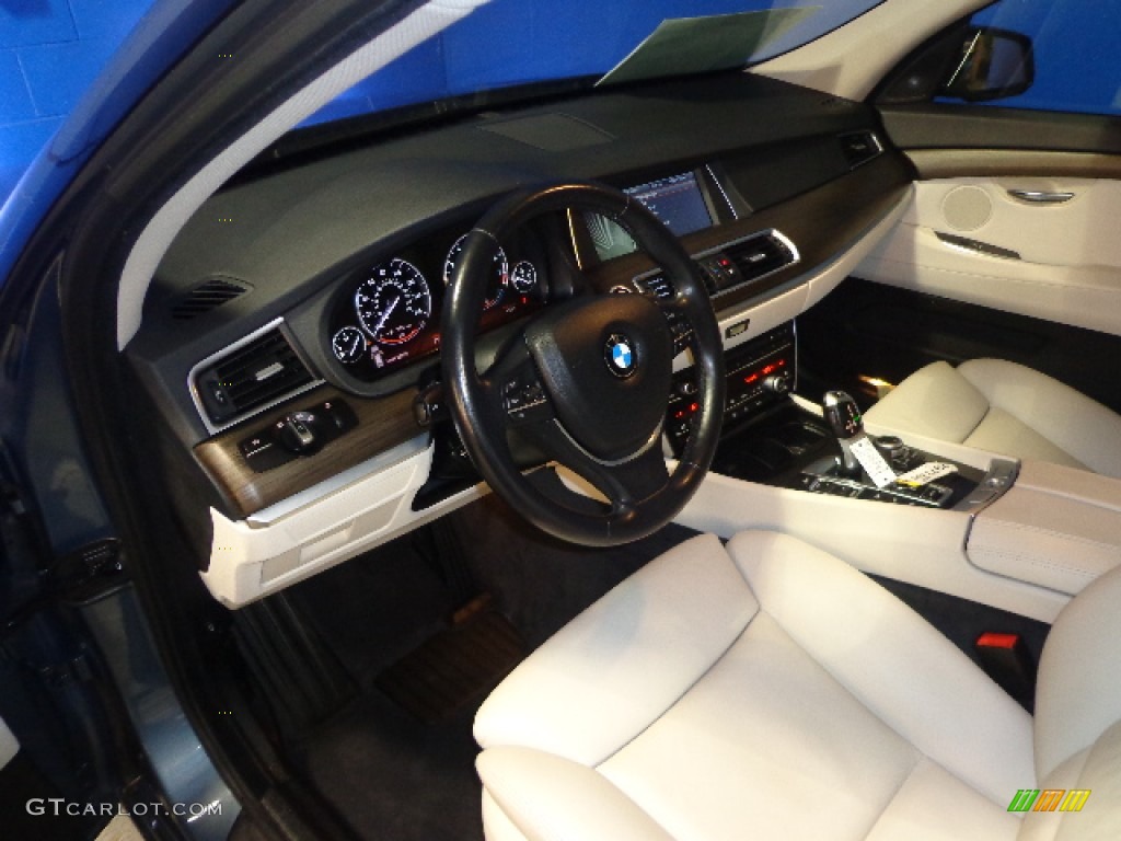 2011 5 Series 550i xDrive Gran Turismo - Neptune Blue Metallic / Ivory White/Black photo #19