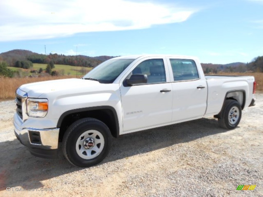 2013 Sierra 1500 SLE Crew Cab 4x4 - Summit White / Ebony photo #1