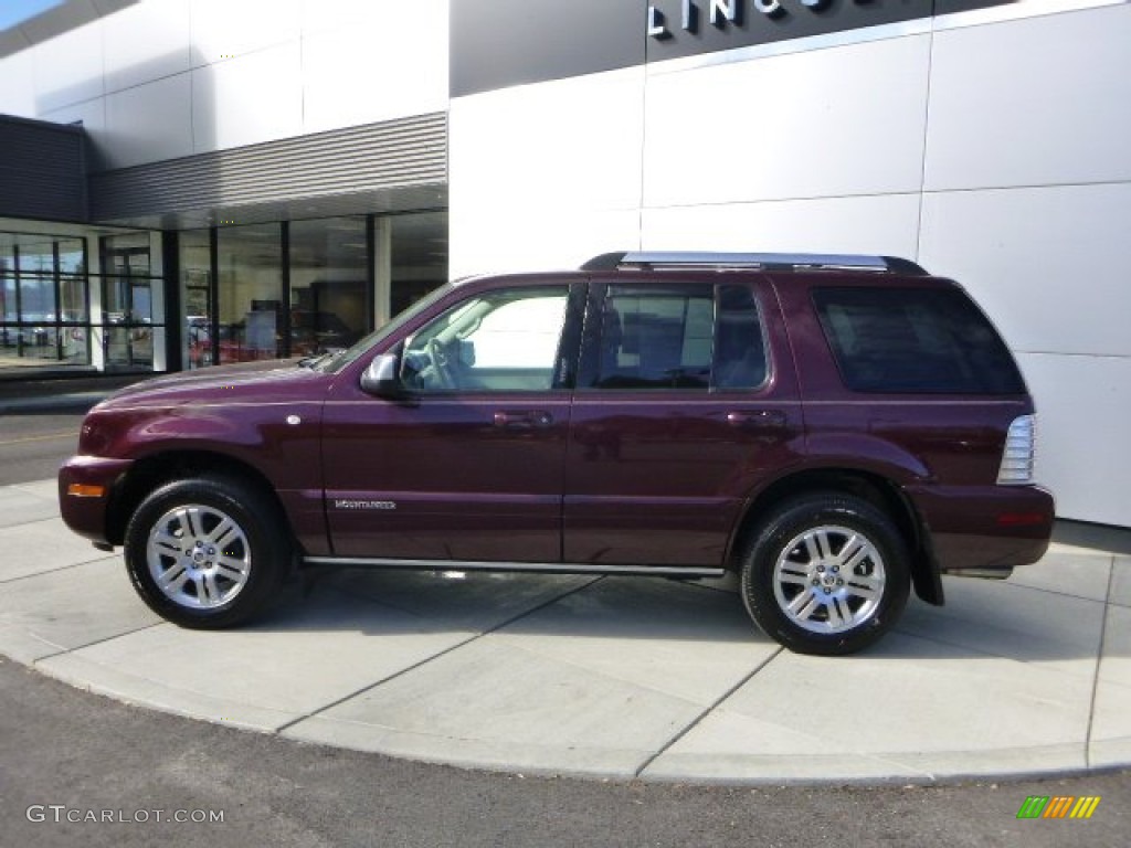 2007 Mountaineer Premier AWD - Dark Cherry Metallic / Camel photo #2