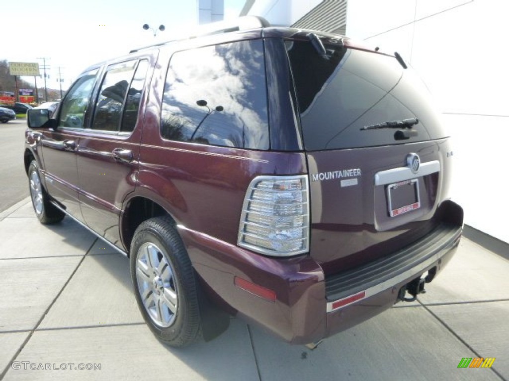 2007 Mountaineer Premier AWD - Dark Cherry Metallic / Camel photo #3
