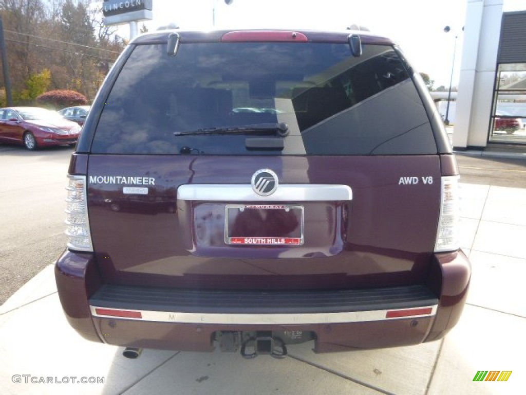 2007 Mountaineer Premier AWD - Dark Cherry Metallic / Camel photo #4
