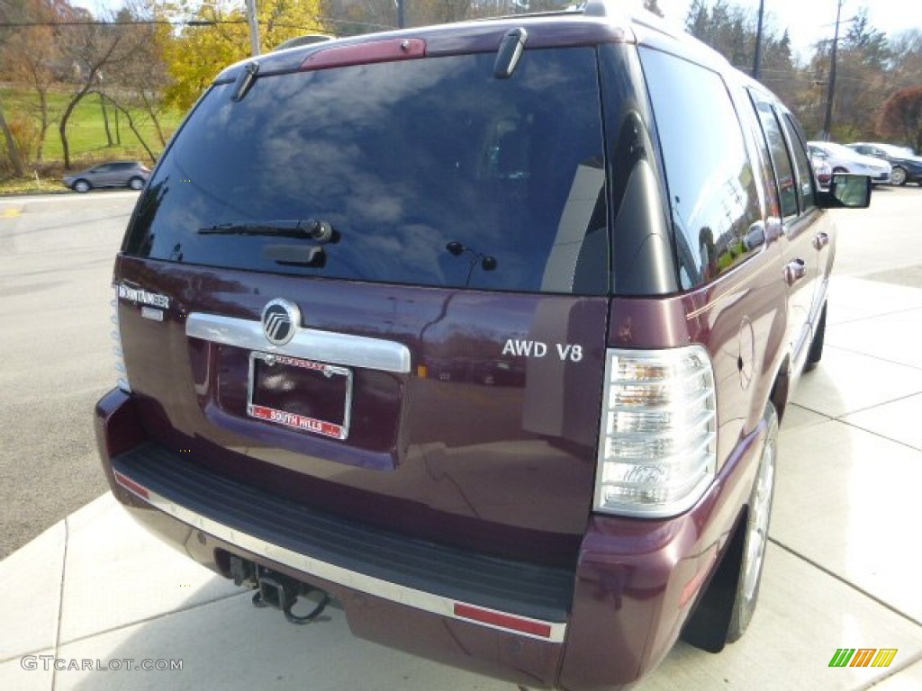 2007 Mountaineer Premier AWD - Dark Cherry Metallic / Camel photo #5
