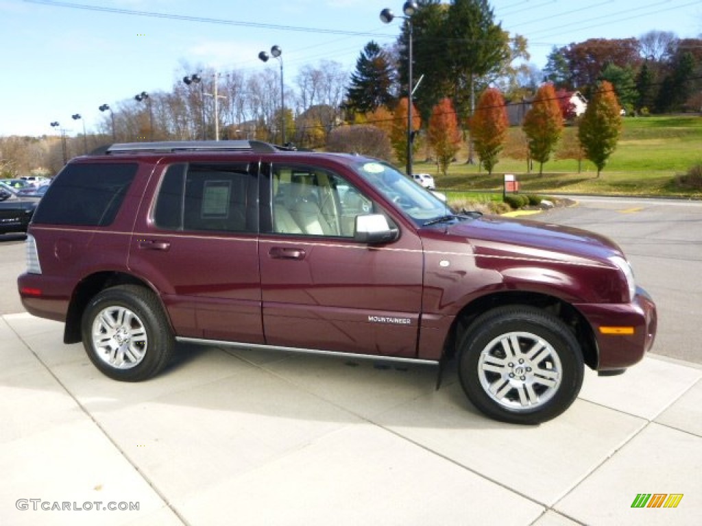 2007 Mountaineer Premier AWD - Dark Cherry Metallic / Camel photo #6