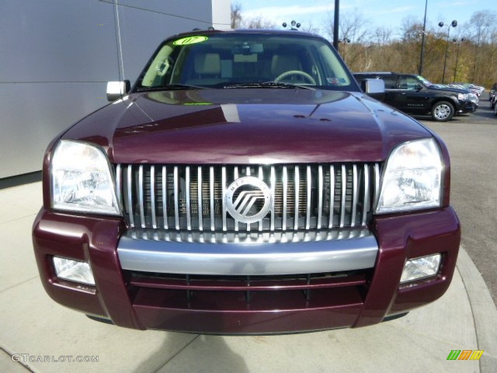 2007 Mountaineer Premier AWD - Dark Cherry Metallic / Camel photo #8