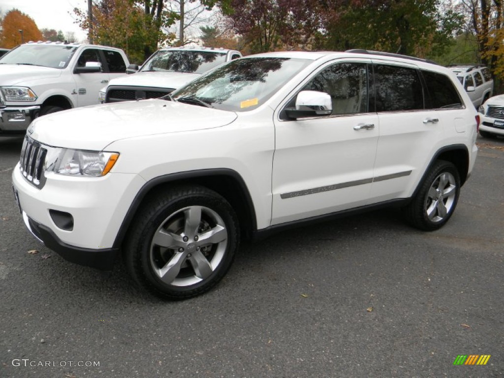 2011 Grand Cherokee Limited 4x4 - Stone White / Black/Light Frost Beige photo #1