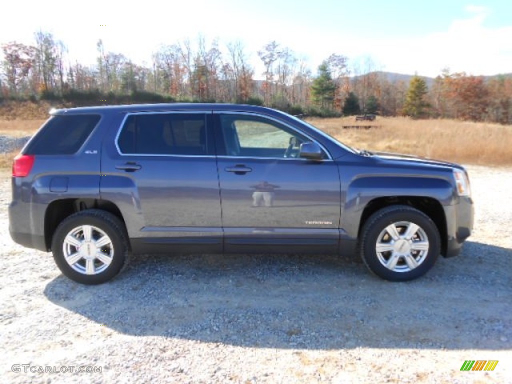 2014 Terrain SLE AWD - Atlantis Blue Metallic / Light Titanium photo #5